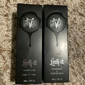 2 NEW KVD Kat Von D lock-it foundation shade LIGHT 42 NEUTRAL full size